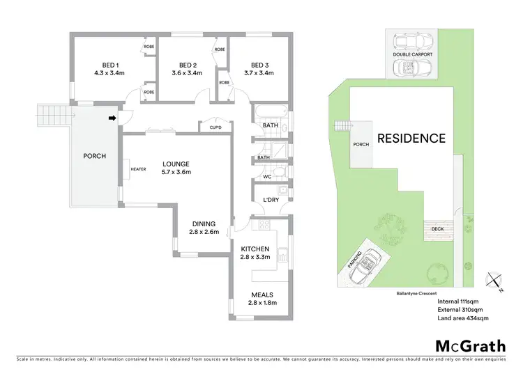 Floorplan of Homely house listing, 27 Ballantyne Crescent, Kilsyth VIC 3137