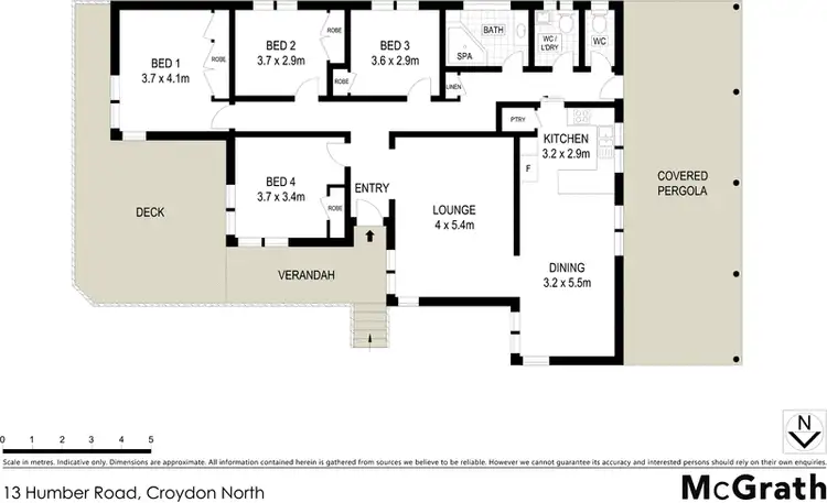 Floorplan of Homely house listing, 13 Humber Road, Croydon North VIC 3136