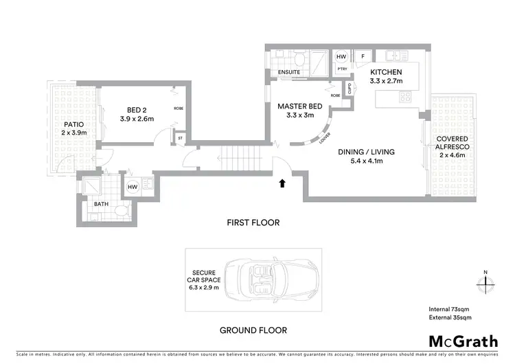 Floorplan of Homely unit listing, 2/5 Selene Street, Sunrise Beach QLD 4567
