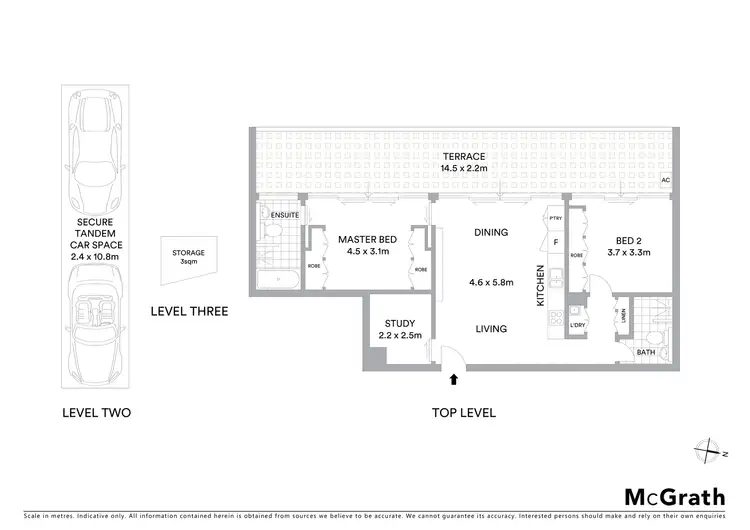 Floorplan of Homely apartment listing, 1206C/3 Broughton Street, Parramatta NSW 2150