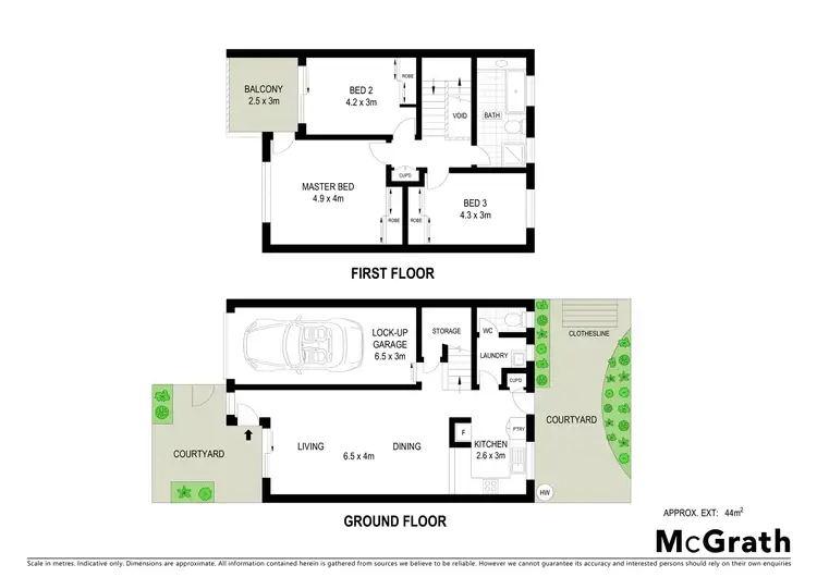 Floorplan of Homely townhouse listing, 4/4 Prince Street, Coffs Harbour NSW 2450