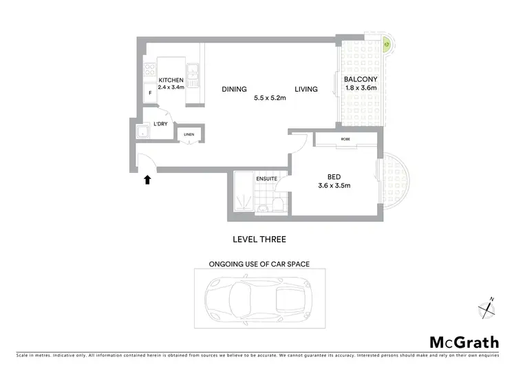 Floorplan of Homely apartment listing, 12/98 Alfred Street, Milsons Point NSW 2061