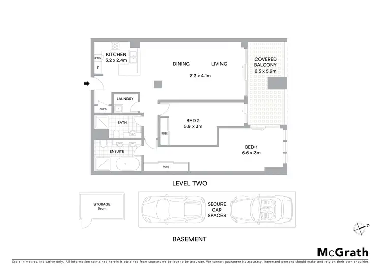 Floorplan of Homely apartment listing, 16/635 Gardeners Road, Mascot NSW 2020