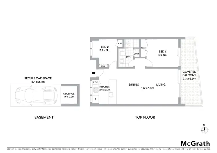 Floorplan of Homely apartment listing, 303/150 Doncaster Avenue, Kensington NSW 2033