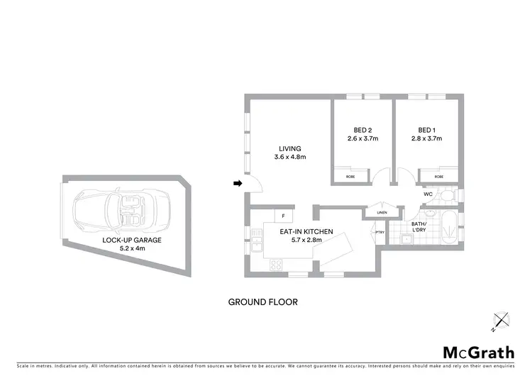 Floorplan of Homely apartment listing, 9/2 Croydon Street, Cronulla NSW 2230