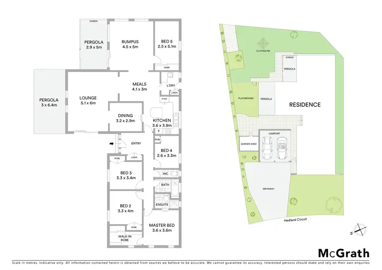 Floorplan of Homely house listing, 5 Hedland Circuit, Flynn ACT 2615