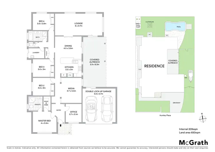 Floorplan of Homely house listing, 21 Huntley Place, Caloundra West QLD 4551