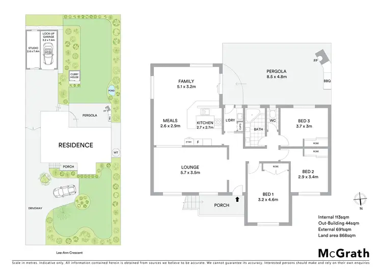 Floorplan of Homely house listing, 51 Lee-Ann Crescent, Croydon VIC 3136