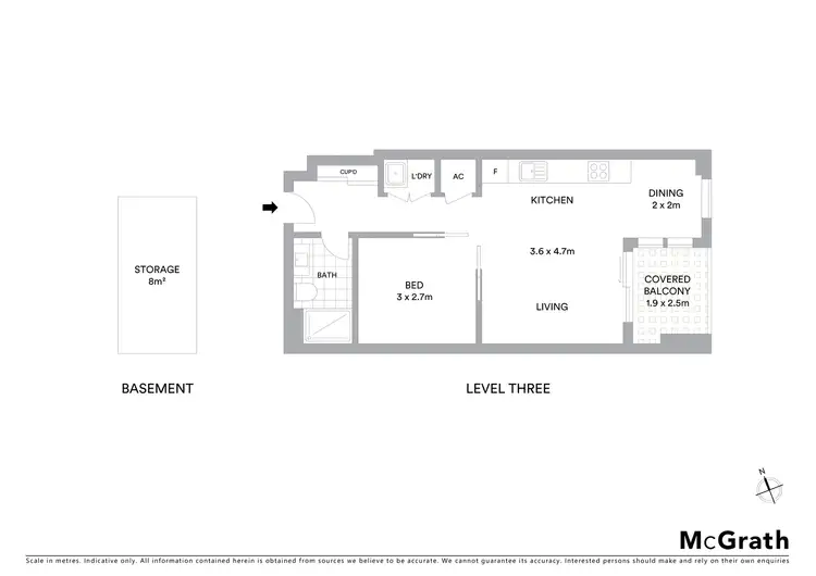 Floorplan of Homely apartment listing, 308/2 Galara Street, Rosebery NSW 2018