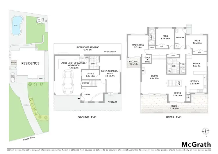 Floorplan of Homely house listing, 13 Simpson Drive, Bilambil Heights NSW 2486