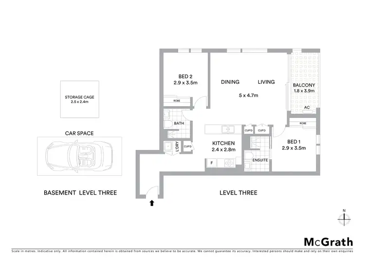 Floorplan of Homely apartment listing, 319/21 Waitara Avenue, Waitara NSW 2077