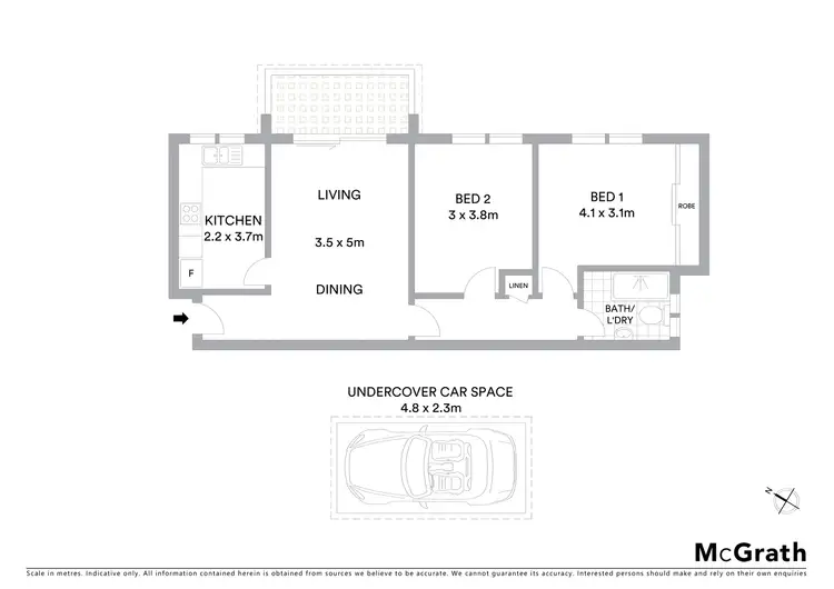 Floorplan of Homely apartment listing, 5/4 Murray Street, Lane Cove NSW 2066