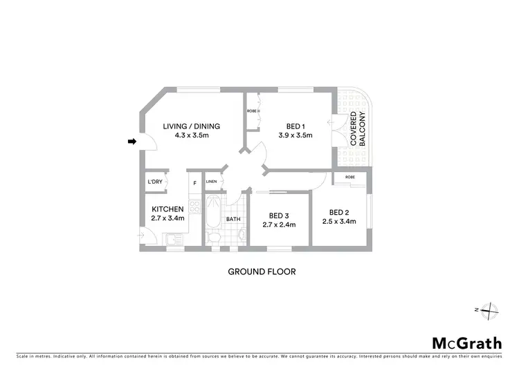 Floorplan of Homely apartment listing, 1/159 Avenue Road, Mosman NSW 2088