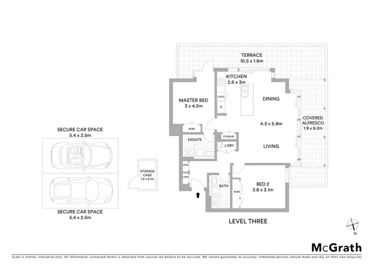 Floorplan of Homely apartment listing, 18/507 Military Road, Mosman NSW 2088