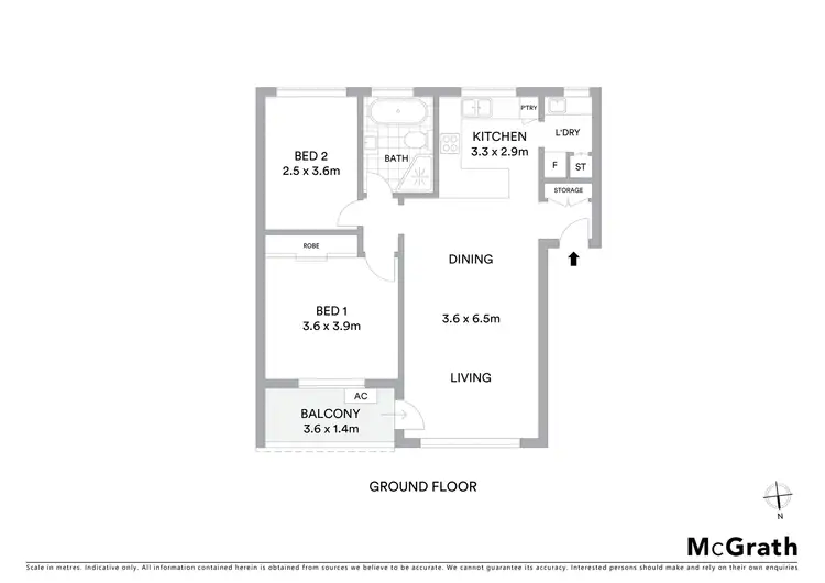 Floorplan of Homely apartment listing, 3/81 Alfred Street, Ramsgate Beach NSW 2217