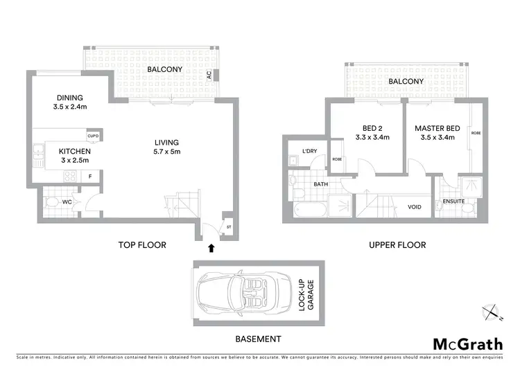 Floorplan of Homely apartment listing, 14/18 Northcote Street, Naremburn NSW 2065