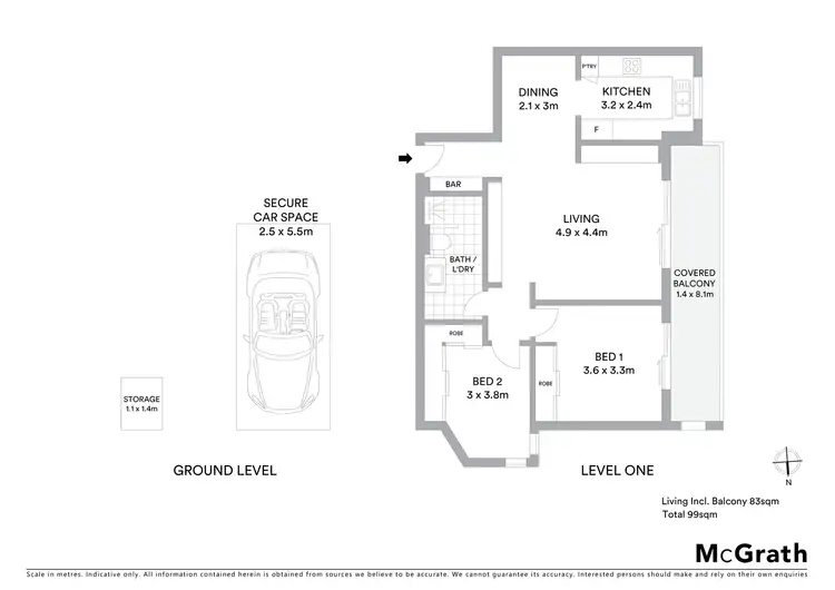Floorplan of Homely apartment listing, 4/107 Victoria Street, Potts Point NSW 2011