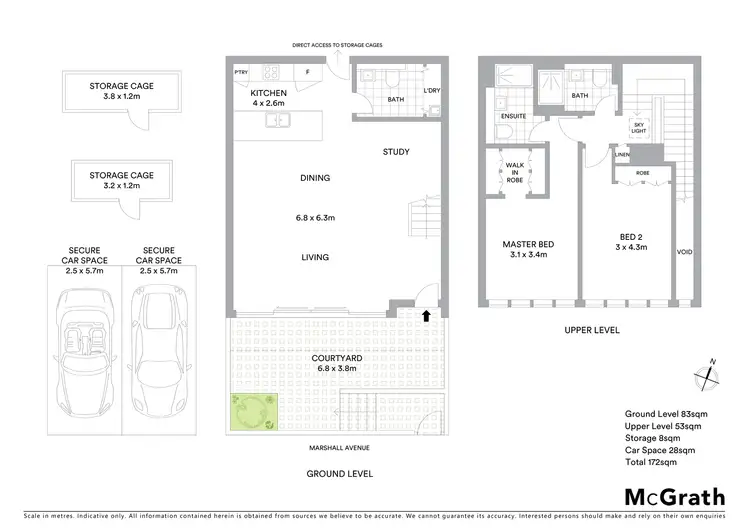 Floorplan of Homely townhouse listing, 21 Marshall Avenue, St Leonards NSW 2065