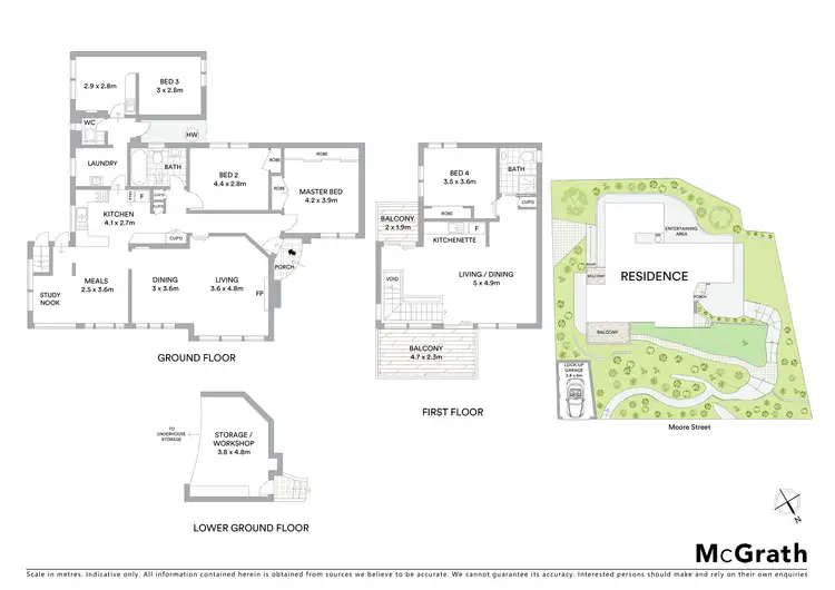 Floorplan of Homely house listing, 34 Moore Street, Lane Cove NSW 2066
