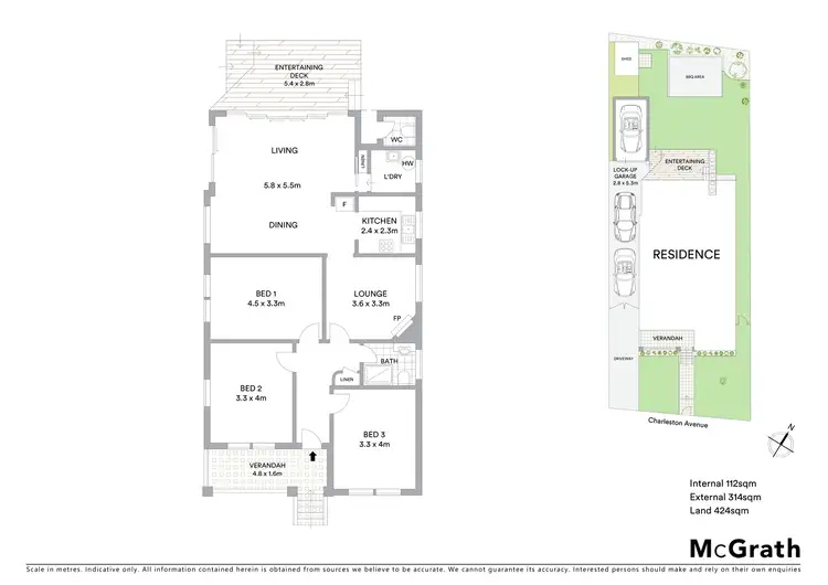 Floorplan of Homely house listing, 8 Charleston Avenue, Earlwood NSW 2206