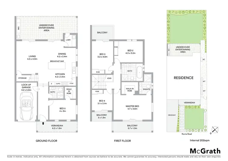Floorplan of Homely semi-detached listing, 5A Numa Road, North Ryde NSW 2113