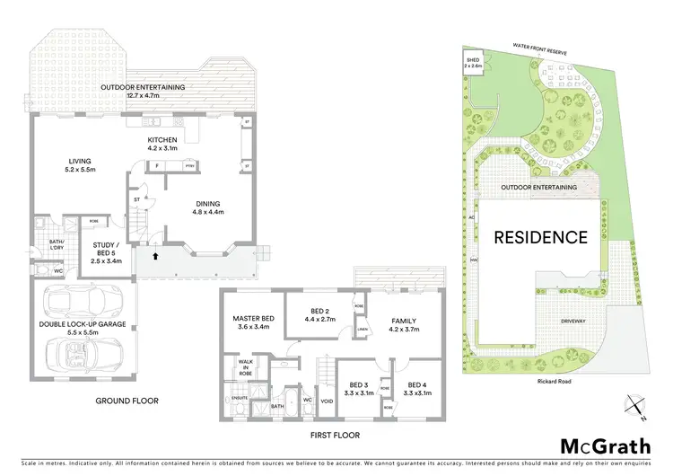 Floorplan of Homely house listing, 8A Rickard Road, Oyster Bay NSW 2225