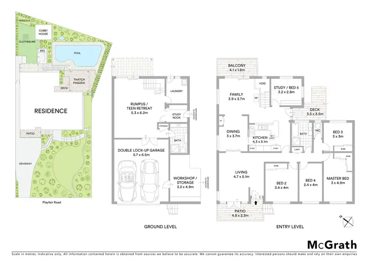 Floorplan of Homely house listing, 5 Playfair Road, Mount Colah NSW 2079