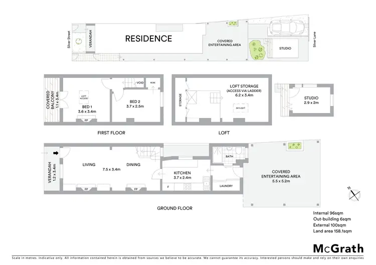 Floorplan of Homely house listing, 85 Silver Street, Marrickville NSW 2204