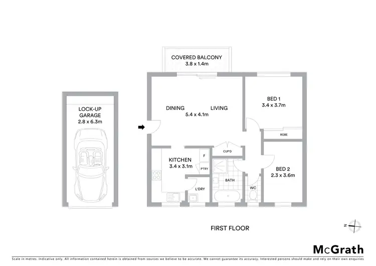 Floorplan of Homely apartment listing, 3/18 Campbell Parade, Manly Vale NSW 2093
