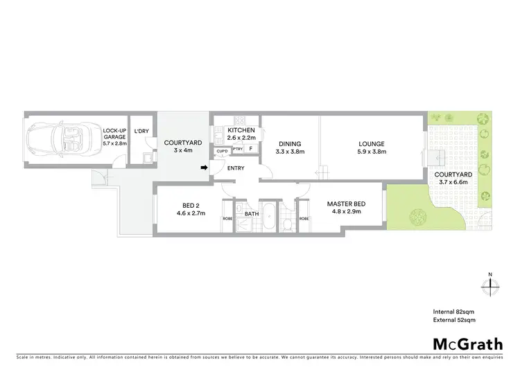 Floorplan of Homely unit listing, 8/47 Christopher Crescent, Queanbeyan NSW 2620