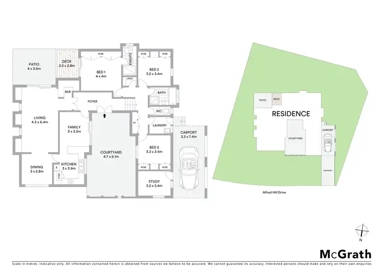 Floorplan of Homely house listing, 36 Alfred Hill Drive, Melba ACT 2615