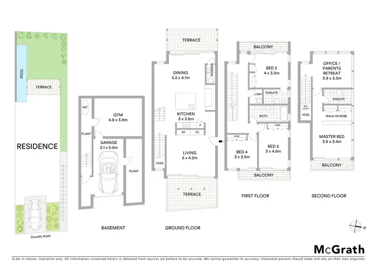 Floorplan of Homely house listing, 74A Clovelly Road, Randwick NSW 2031