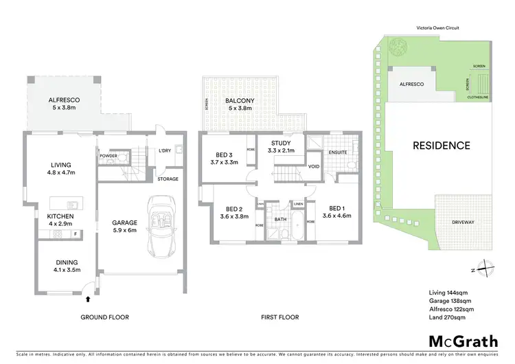 Floorplan of Homely townhouse listing, 2/50 Victoria Owen Circuit, Casey ACT 2913