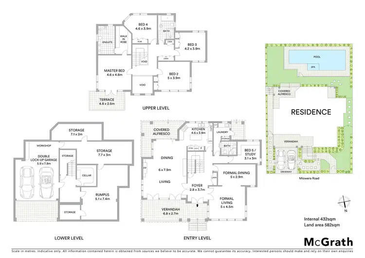 Floorplan of Homely house listing, 16 Miowera Road, Northbridge NSW 2063