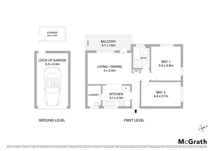 Floorplan of Homely apartment listing, 2/20 Queens Road, Brighton-le-sands NSW 2216
