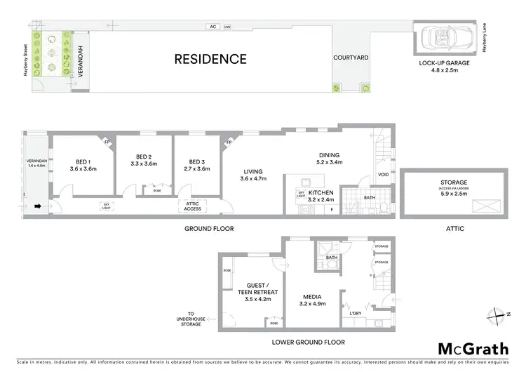 Floorplan of Homely house listing, 30 Hayberry Street, Crows Nest NSW 2065