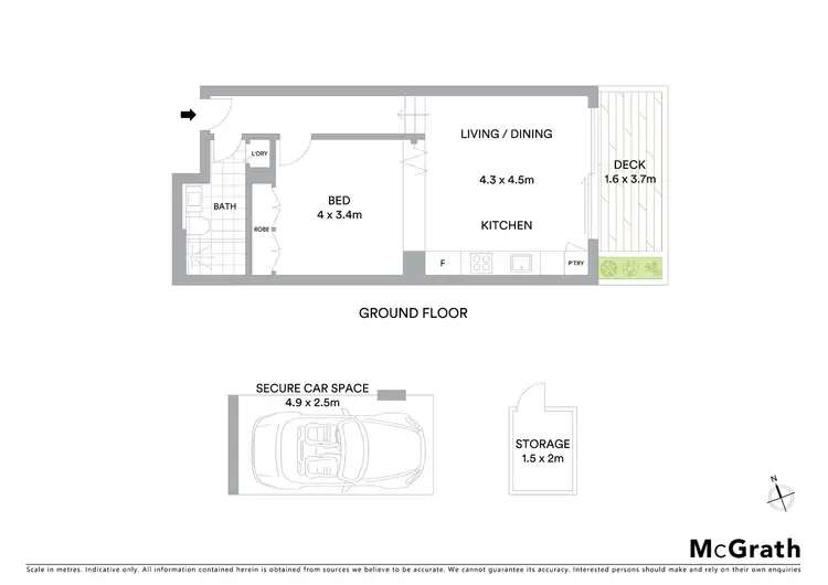 Floorplan of Homely apartment listing, 5/3 Ascot Street, Kensington NSW 2033