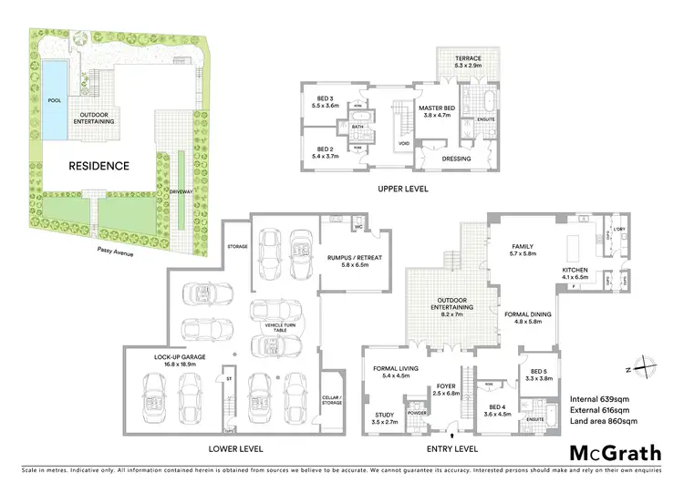 Floorplan of Homely house listing, 3 Passy Avenue, Hunters Hill NSW 2110