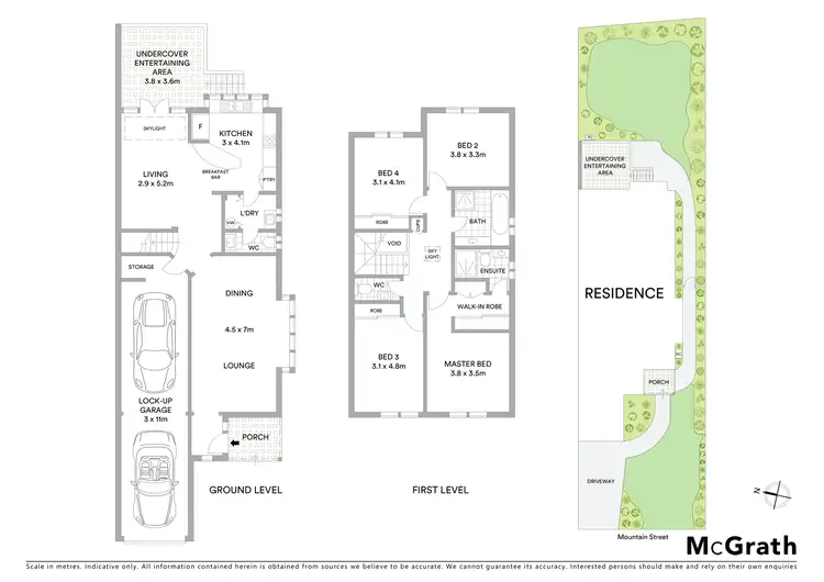 Floorplan of Homely semi-detached listing, 1A Mountain Street, Epping NSW 2121
