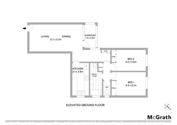 Floorplan of Homely unit listing, 4/7 Howarth Road, Lane Cove NSW 2066