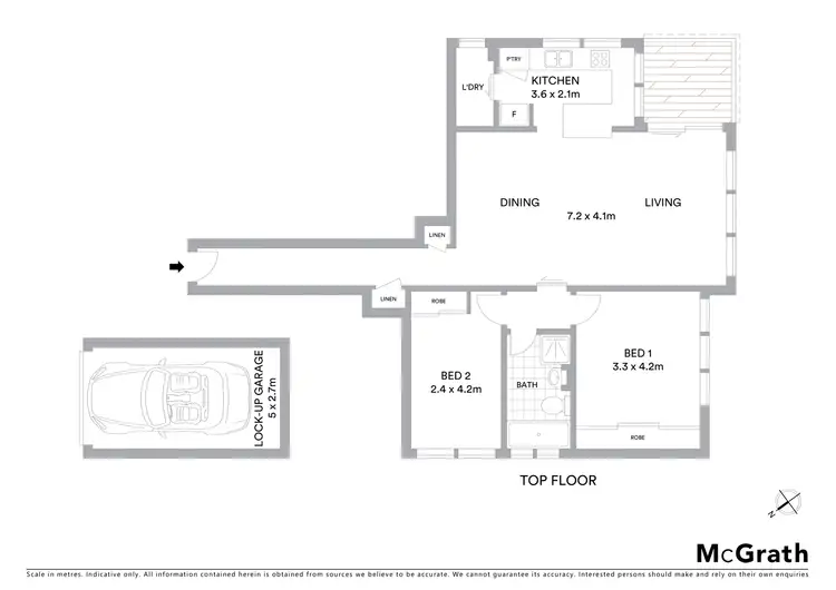 Floorplan of Homely apartment listing, 13/34-36 Sinclair Street, Wollstonecraft NSW 2065