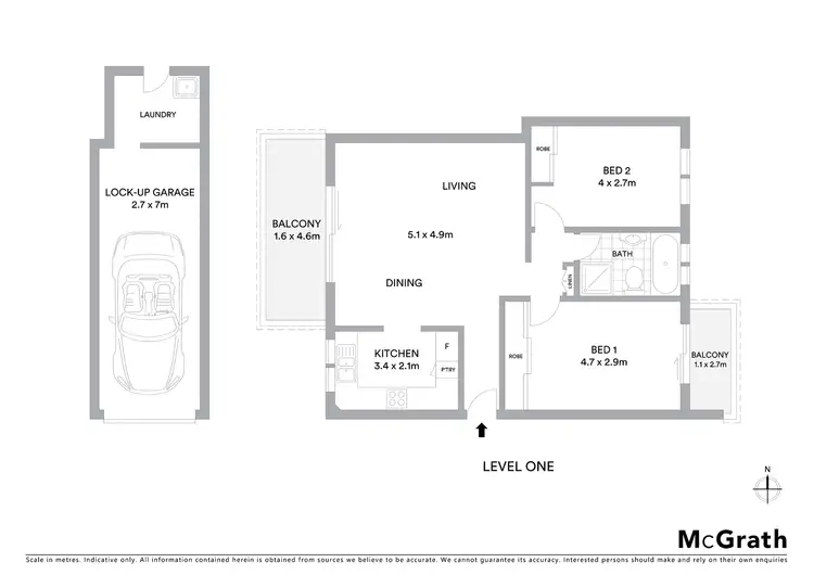 Floorplan of Homely apartment listing, 97/234 Beauchamp Road, Matraville NSW 2036