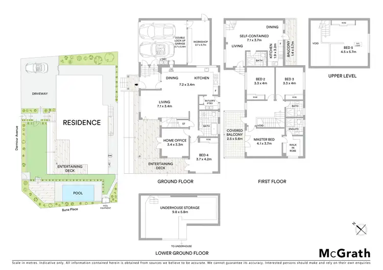 Floorplan of Homely house listing, 1 Buna Place, Allambie Heights NSW 2100