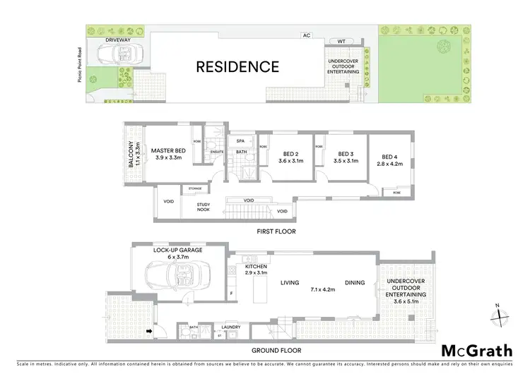 Floorplan of Homely semi-detached listing, 103 Picnic Point Road, Panania NSW 2213