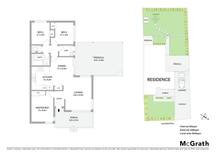 Floorplan of Homely house listing, 13 Schofield Place, Gordon ACT 2906