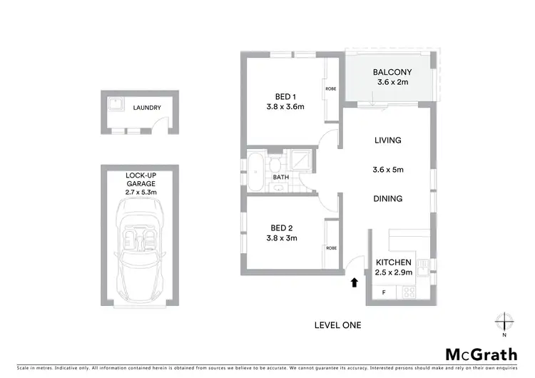 Floorplan of Homely apartment listing, 3/4 Burton Street, Randwick NSW 2031