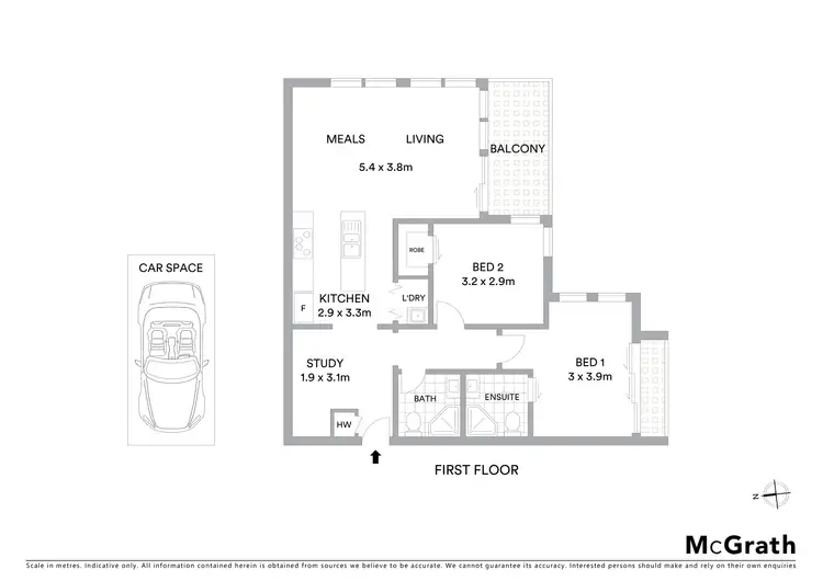 Floorplan of Homely apartment listing, 14/2 Albert Avenue, Oakleigh VIC 3166