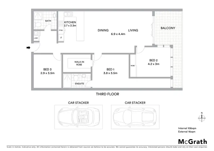 Floorplan of Homely apartment listing, 308/21 Moreland Street, Footscray VIC 3011