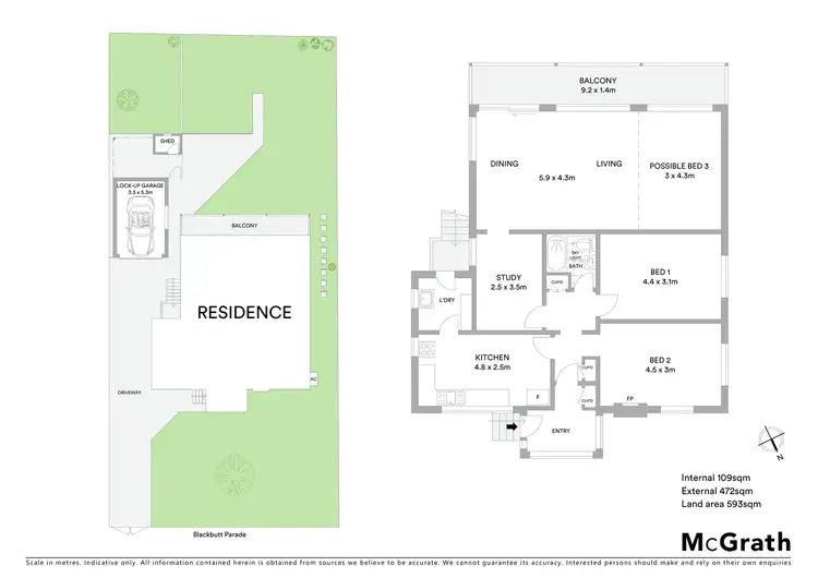 Floorplan of Homely house listing, 47 Blackbutt Parade, Kotara South NSW 2289