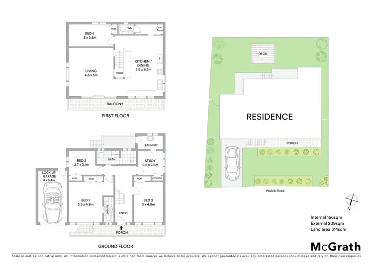 Floorplan of Homely house listing, 6 Waikiki Road, Bonnells Bay NSW 2264